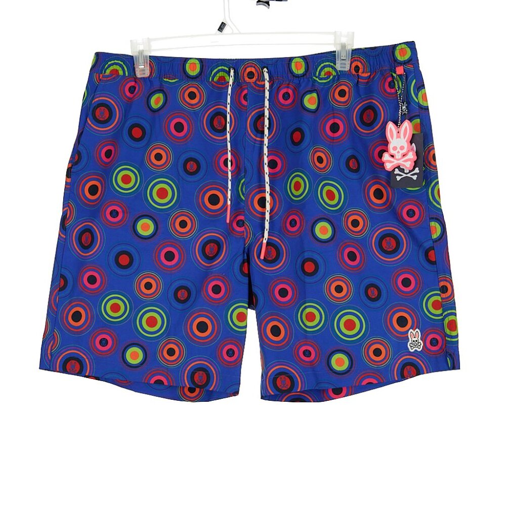 Psycho Bunny Andrews Swim Trunks Sapphire Men's XXXL NWT